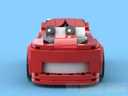 Red race car