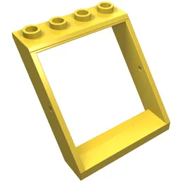 Window 4 x 4 x 3 Roof / Yellow