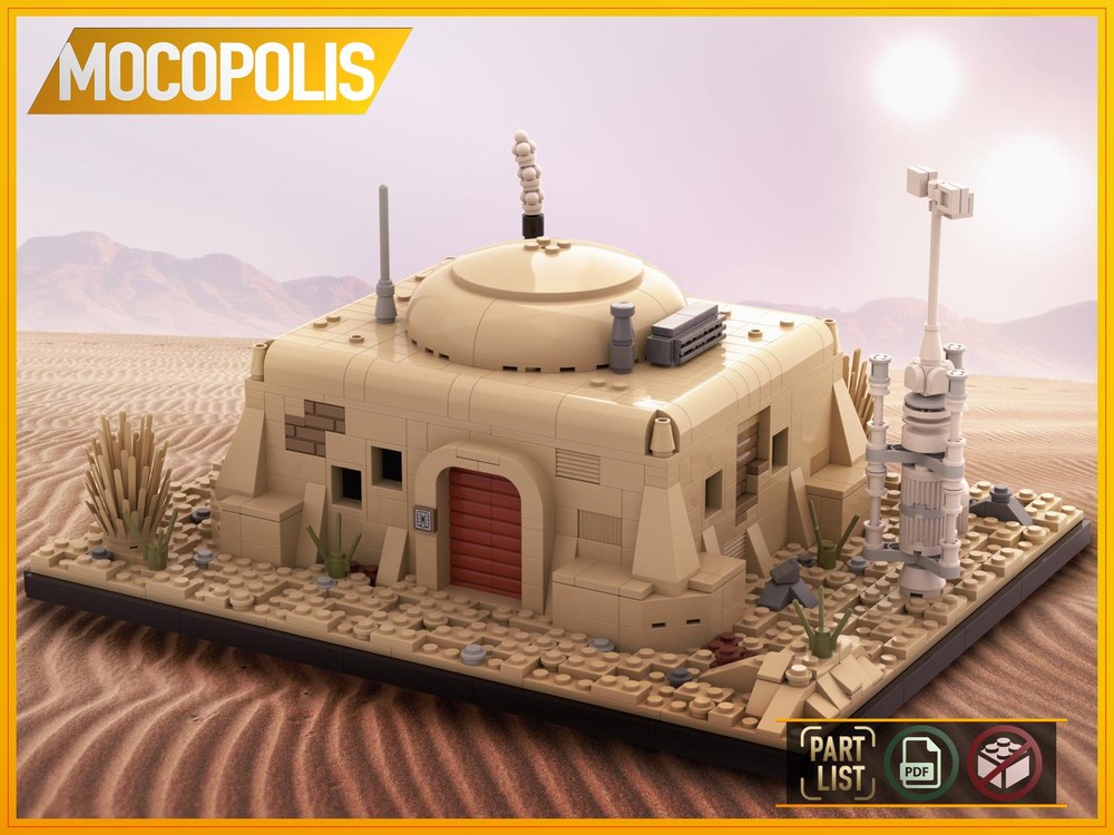 Lego SW Obi-Wan's Hut on Tatooine | PDF instructions (NO PARTS)