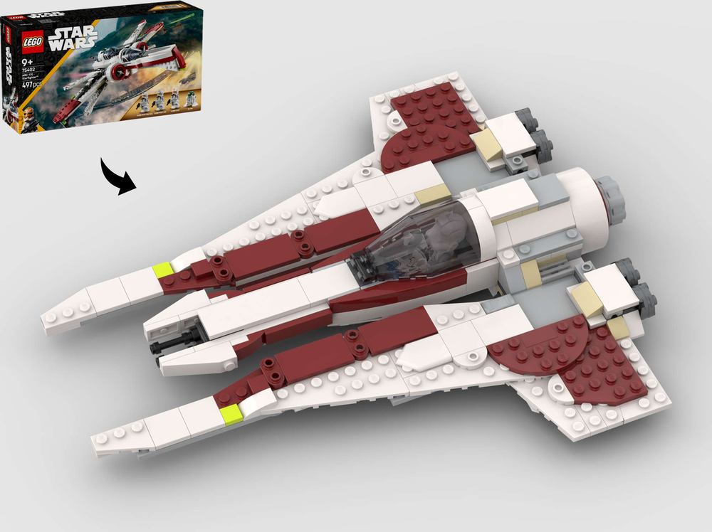 Lego Mandalorian Kom'rk Class Gauntlet Starfighter - Alternate Build of 75402 ARC-170