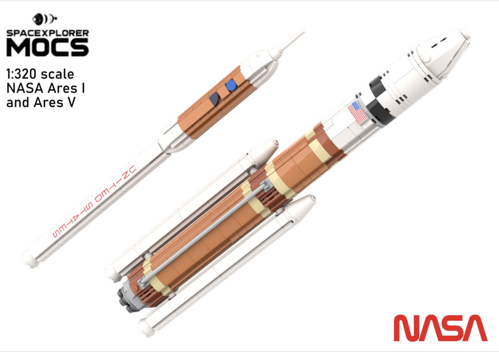 Lego 1:320 NASA Ares Rockets