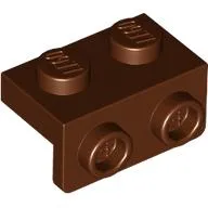 Bracket 1 x 2 - 1 x 2 / Reddish Brown