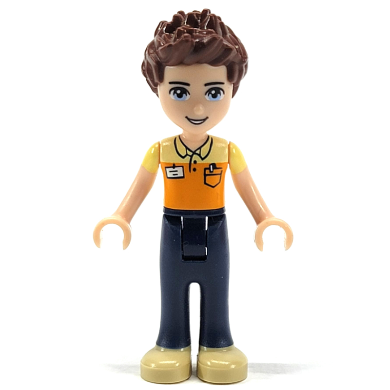 Lego Daniel - Orange Shirt, Dark BLue Trousers