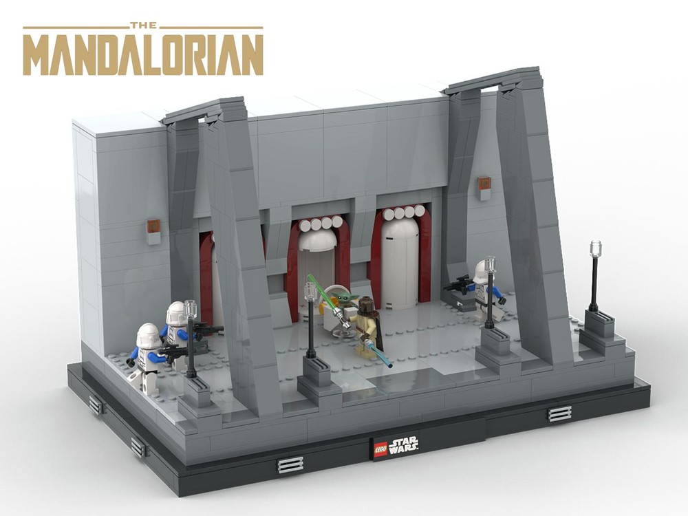 Lego Kelleran Beq saves Grogu from Order 66 - Mandalorian Season 3