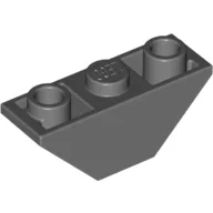 Brick Sloped Inverted 45° 3 x 1 Double with 2 Completely Open Studs / Dark Bluish Gray