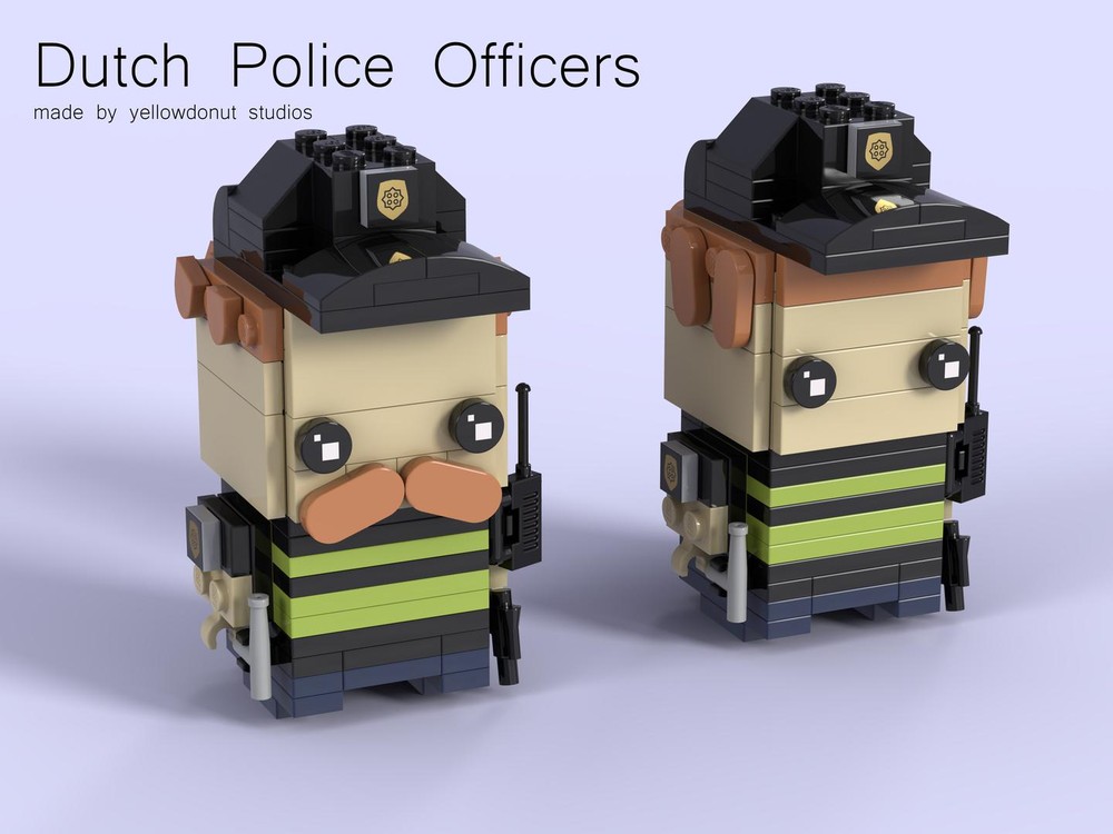 Lego Dutch Policeman and Policewoman (brickheadz)