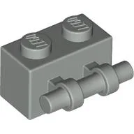 Brick Special 1 x 2 with Handle / Light Gray