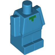 Lego Baby / Small Body, Pixelated Green Squares / Dark Azure