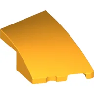 Brick Wedged, Curved 3 x 2 with Stud Notch Right / Bright Light Orange
