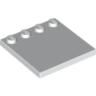 Lego Plate Special 4 x 4 with Studs on One Edge [Plain] / White