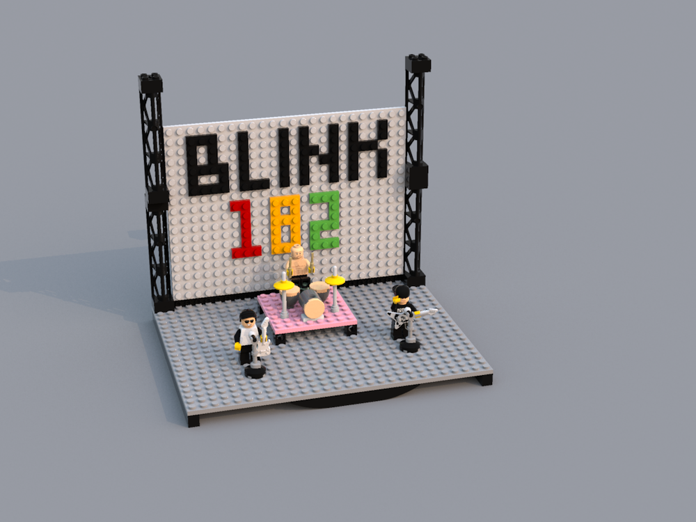 Lego Blink 182 Band with Stage