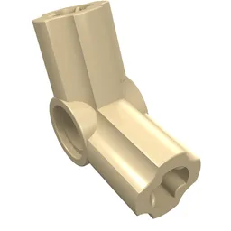 Technic Axle and Pin Connector Angled #5 - 112.5° / Tan