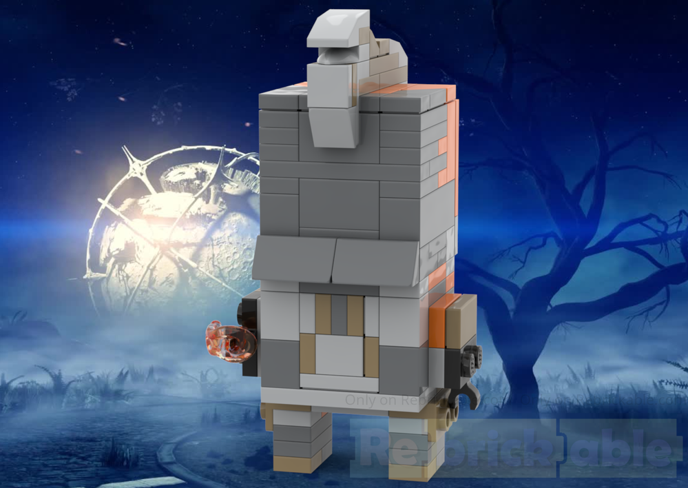 Lego Ember BrickHead - Warframe
