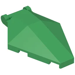 Windscreen 6 x 4 x 1 Hexagonal with Handle / Green
