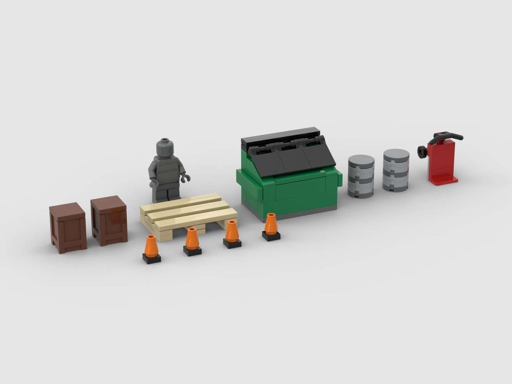 Lego City Alley Details