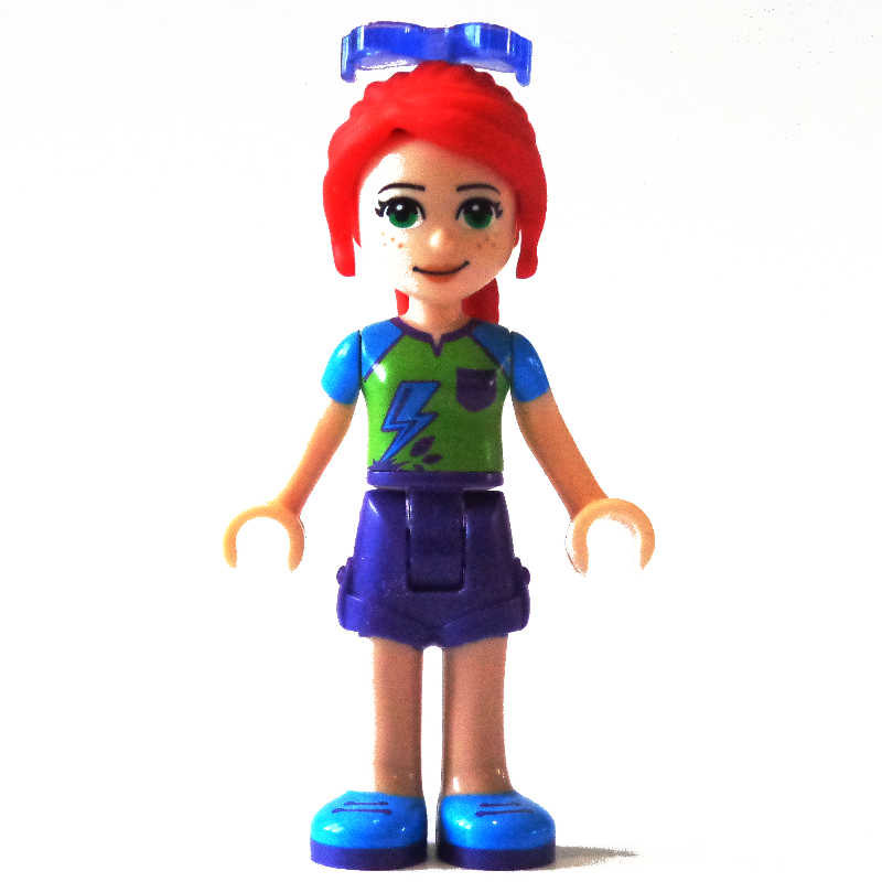 Lego Mia - Lime/Azure Top, Dark Purple Skirt