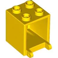 Box 2 x 2 x 2 [Hollow Studs] / Yellow
