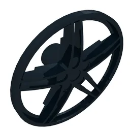 Wheel Cover 5 Spoke without Centre Stud - 35mm D. / Black