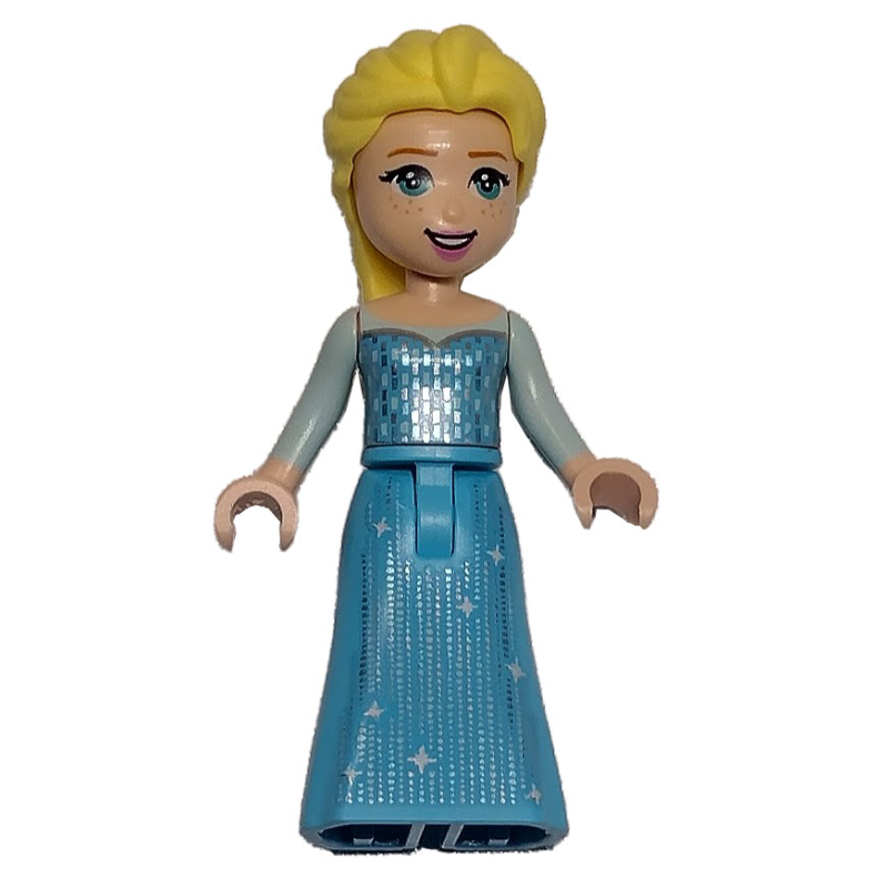 Lego Elsa, Medium Azure Dress, No Cape