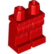 Lego Hips and Red Legs with White Stitching Pattern print / Red
