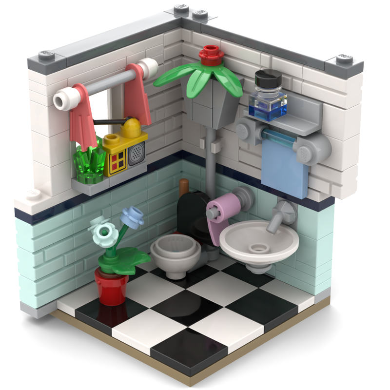 Lego Habitat - The Bathroom