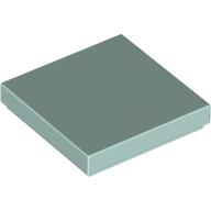 Lego Tile 2 x 2 with Groove / Aqua