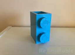 1 x 2 Lego Brick Vase