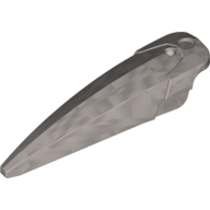 Lego Large Figure Limb Cover / Claw / Spike Large with Axle / Flat Silver
