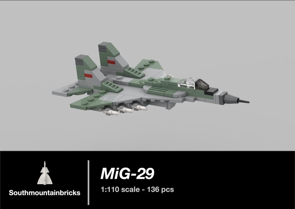 Lego MiG-29 [1:110 scale]