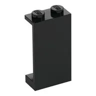 Panel 1 x 2 x 3 [Hollow Studs] / Black