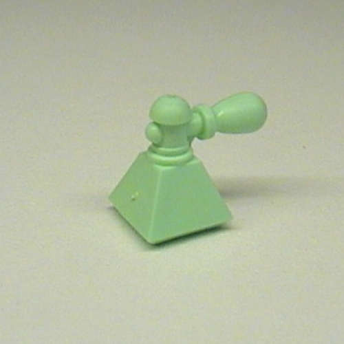 Lego Belville / Scala, Equipment, Bottle Perfume with Pyramid Base and Atomizer / Light Green
