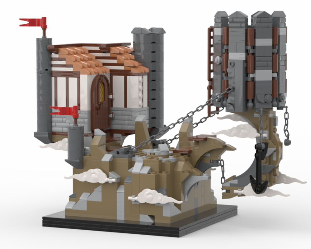 Lego Hideout on Tensegrity Hill