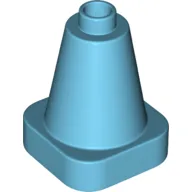Duplo Cone 2 x 2 Square Base / Medium Azure