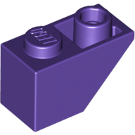 Lego Brick Sloped Inverted 45° 2 x 1 / Dark Purple