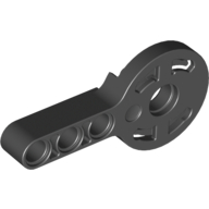 Lego Technic Rotation Joint Disk with Pin Hole and 3L Beam Thick / Black