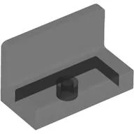 Panel 1 x 2 x 1 [Rounded Corners] / Trans-Black
