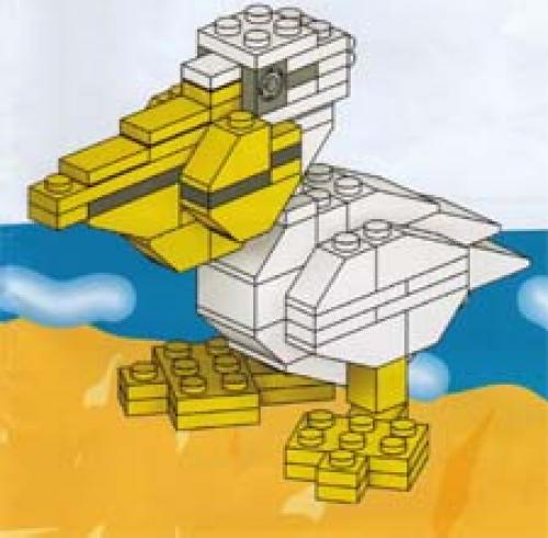 Lego Pelican Sculpture