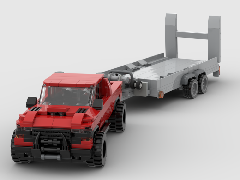 Lego 2021 Ram 1500 TRX with Vehicle Trailer