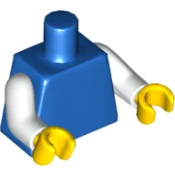 Torso, White Arms, Yellow Hands [Plain] / Blue