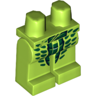 Lego Hips and Lime Legs with Dark Green Scales Print (Lizaru)