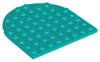 Plate 8 x 8 with Rounded End