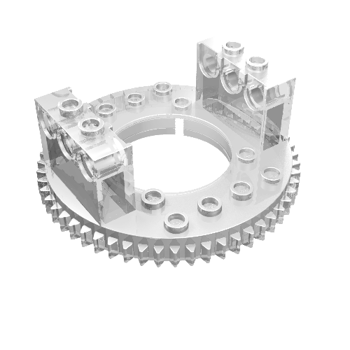Lego Technic Turntable Large Type 1 Top, 56 Tooth / Trans-Clear