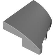 Lego Brick Wedged, Curved 2 x 2 with Stud Notch Left / Light Bluish Gray