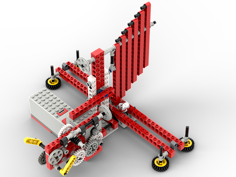 Lego Marble and bars dancing - Kinetic sculpture