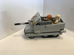 Half track SPG (self propelled gun)