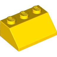 Lego Brick Sloped 45° 2 x 3 / Yellow
