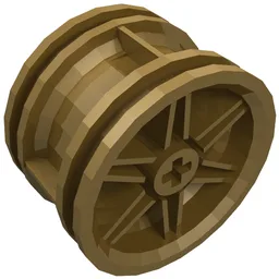 Wheel 30.4 x 20 without Pinholes, with Reinforced Rim / Pearl Gold