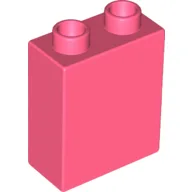 Duplo Brick 1 x 2 x 2 with Bottom Tube / Coral