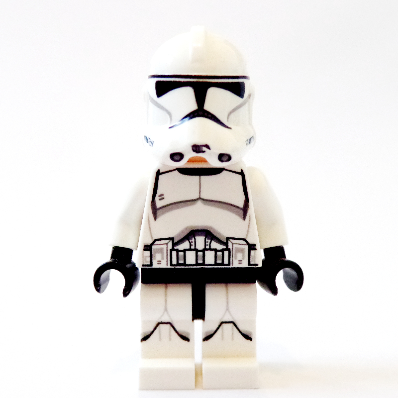 Lego Clone Trooper, Phase II Armor, Angry, Printed Legs (11217 Helmet)
