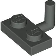 Plate Special 1 x 2 with Bar Up [Horizontal Arm 6mm] / Dark Gray